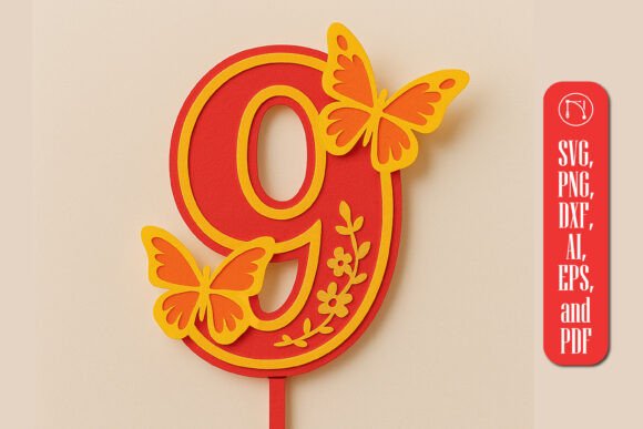 3D Butterfly #9 SVG: Life Events And Celebrations