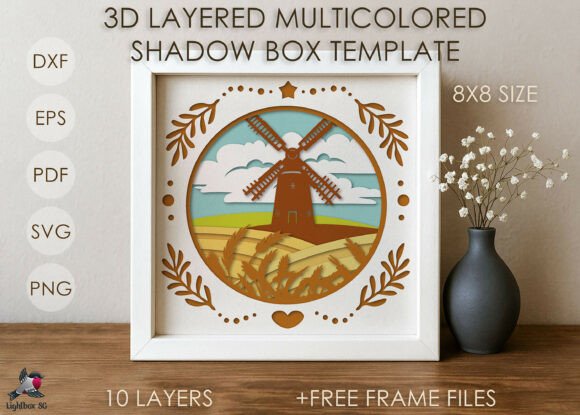 3D Mill Shadow Box SVG: Crafter Review