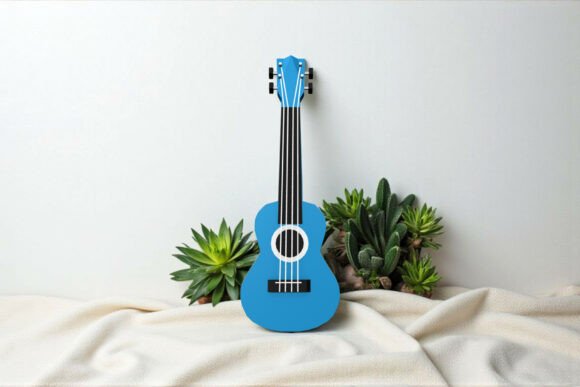 3D SVG Music Craft: Ukulele Papercraft