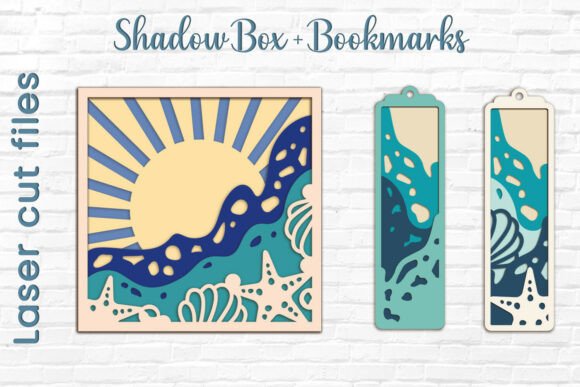 3D SVG Sea Waves for Shadow Boxes