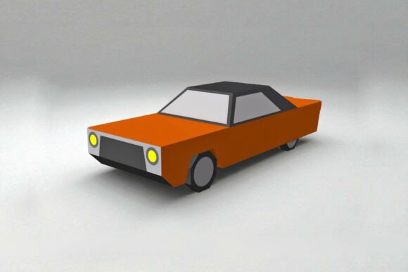 Car Model - 3d Papercraft: 3D SVG Centerpieces