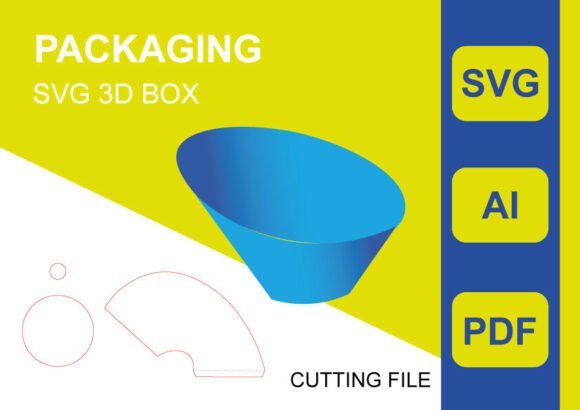 Cone Mitered 3D SVG for Objects