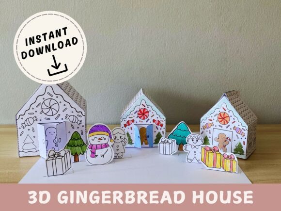 DIY 3D Gingerbread House for Kids: A 3D SVG Christmas Review