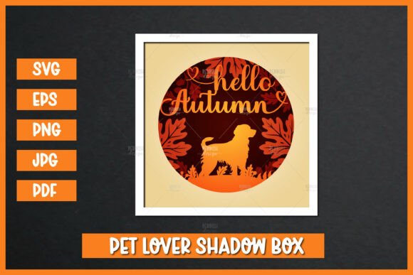 Fall 3D SVG Dog Shadow Box Review