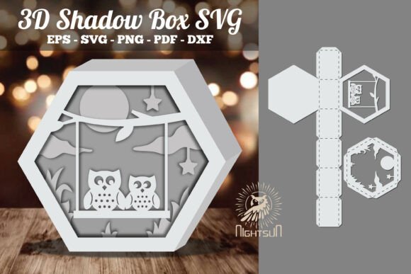 Family Owl 3D Shadow Box SVG Review