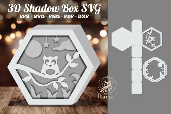Owl Papercut 3D Shadow Box SVG Review