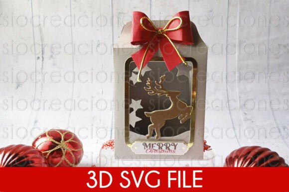 Reindeer Christmas Bag 3D SVG Review