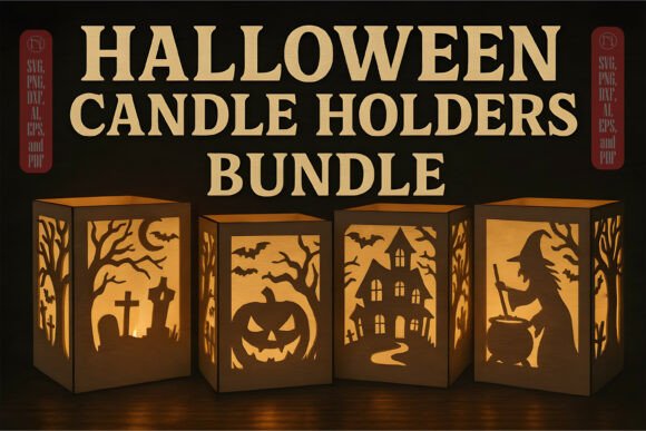 Review: 3D SVG Halloween Candle Holders