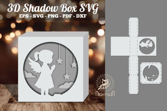 Review: Angel Kids 3D SVG for Shadow Boxes