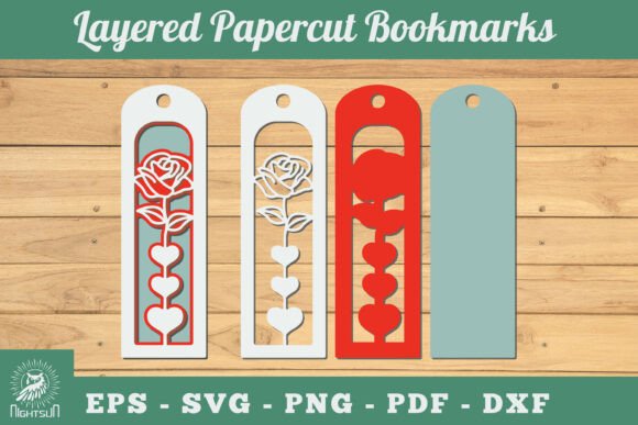 Spring 3D SVG Floral Bookmarks Review