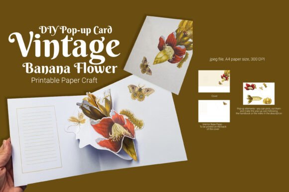 Vintage Flowers 3D SVG for Paper Flowers